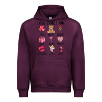Mauve Wine god says i am valentine's day Urban Hoodie - MaliasSmallBusiness