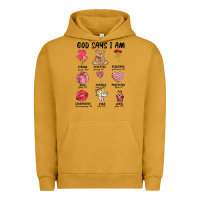Pigment Peanut Butter god says i am valentine's day Urban Hoodie - MaliasSmallBusiness