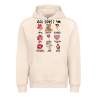 Sandshell god says i am valentine's day Urban Hoodie - MaliasSmallBusiness