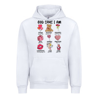 White god says i am valentine's day Urban Hoodie - MaliasSmallBusiness