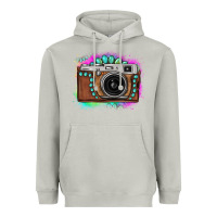 Moon Dust tie dye gemstone vintage camera Heavyweight Hoodie - FaDigitalArtStudio