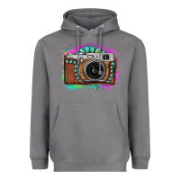Storm tie dye gemstone vintage camera Heavyweight Hoodie - FaDigitalArtStudio
