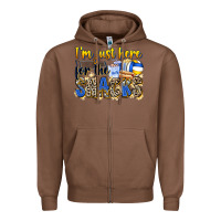 Chestnut i'm just here for the snacks volleyball Zipper Hoodie - Zillion Design Studio