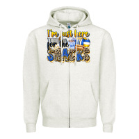 Oatmeal Heather i'm just here for the snacks volleyball Zipper Hoodie - Zillion Design Studio