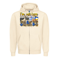 Sandshell i'm just here for the snacks volleyball Zipper Hoodie - Zillion Design Studio