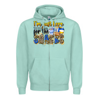 Seafoam i'm just here for the snacks volleyball Zipper Hoodie - Zillion Design Studio