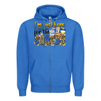 True Royal i'm just here for the snacks volleyball Zipper Hoodie - Zillion Design Studio