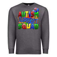 Charcoal Heather autısm support squad Premium Sweatshirt - AdoDesignShop