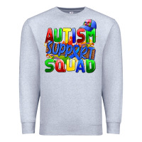 Heather Grey autısm support squad Premium Sweatshirt - AdoDesignShop