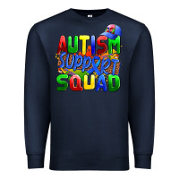 Navy autısm support squad Premium Sweatshirt - AdoDesignShop