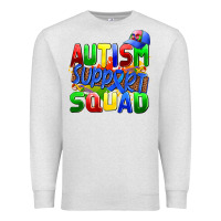 Oatmeal Heather autısm support squad Premium Sweatshirt - AdoDesignShop