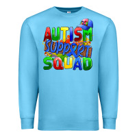 Ocean Blue autısm support squad Premium Sweatshirt - AdoDesignShop