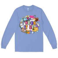 Colony Blue i hook it up  sewing Long Sleeve Tee - Zillion Design Studio