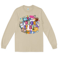 Mushroom i hook it up  sewing Long Sleeve Tee - Zillion Design Studio
