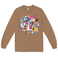 Toasted Coconut i hook it up  sewing Long Sleeve Tee - Zillion Design Studio