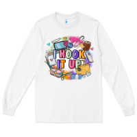 White i hook it up  sewing Long Sleeve Tee - Zillion Design Studio