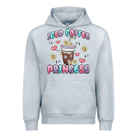 Heather Grey iced coffee princess Urban Hoodie - MaliasSmallBusiness