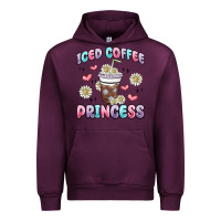 Mauve Wine iced coffee princess Urban Hoodie - MaliasSmallBusiness