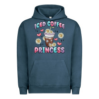 Pigment Midnight Navy iced coffee princess Urban Hoodie - MaliasSmallBusiness