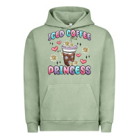 Pigment Oil Green iced coffee princess Urban Hoodie - MaliasSmallBusiness
