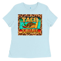 Baby Blue taco tribe Ladies Tee - BarkalooDesign