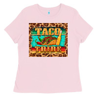 Bubblegum Pink taco tribe Ladies Tee - BarkalooDesign