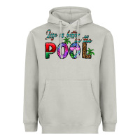 Moon Dust life is better İn the pool Heavyweight Hoodie - CowhideDigitalArt