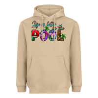 Mushroom life is better İn the pool Heavyweight Hoodie - CowhideDigitalArt