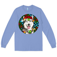 Colony Blue Christmas Husky Long Sleeve Tee - RanaPortraitStore