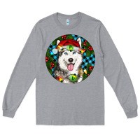 Heather Grey Christmas Husky Long Sleeve Tee - RanaPortraitStore