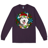 Plum Christmas Husky Long Sleeve Tee - RanaPortraitStore