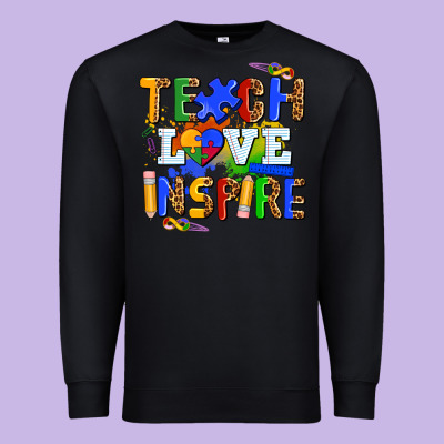 Teach Love Inspire Premium Sweatshirt Designed By Adodesignshop