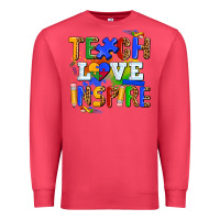 Cardinal teach love inspire Premium Sweatshirt - AdoDesignShop
