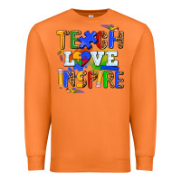 Carrot teach love inspire Premium Sweatshirt - AdoDesignShop