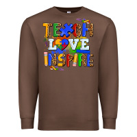 Chestnut teach love inspire Premium Sweatshirt - AdoDesignShop