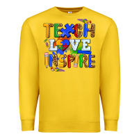 Lemon teach love inspire Premium Sweatshirt - AdoDesignShop