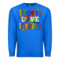 True Royal teach love inspire Premium Sweatshirt - AdoDesignShop