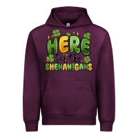 Mauve Wine here for the shenanigans Urban Hoodie - MaliasSmallBusiness