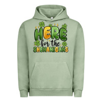 Pigment Oil Green here for the shenanigans Urban Hoodie - MaliasSmallBusiness