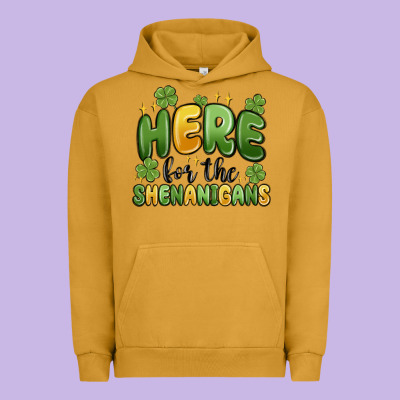 Here For The Shenanigans Urban Hoodie Designed By Maliassmallbusiness