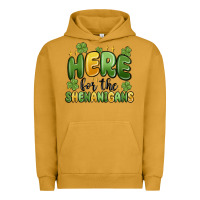 Pigment Peanut Butter here for the shenanigans Urban Hoodie - MaliasSmallBusiness
