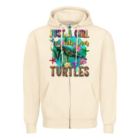 Sandshell just a girl who loves turtles Zipper Hoodie - texasbilliewilder