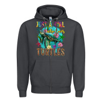 Smoke just a girl who loves turtles Zipper Hoodie - texasbilliewilder