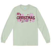 Matcha It's Christmas Y'all Season Pink Christmas Long Sleeve Tee - RanaPortraitStore