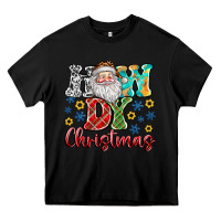 Black How Dy Christmas Heavy Core Tee - CowhideDigitalArt