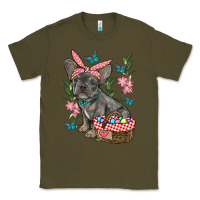 Army Green easter french bulldog Classic Tee - RanaPortraitStore