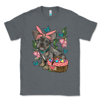 Charcoal Heather easter french bulldog Classic Tee - RanaPortraitStore