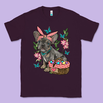 Classic Tee easter french bulldog