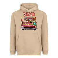 Mushroom valentine's day truck farm animals cupid xoxo Heavyweight Hoodie - FaDigitalArtStudio