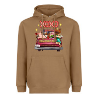 Toasted Coconut valentine's day truck farm animals cupid xoxo Heavyweight Hoodie - FaDigitalArtStudio